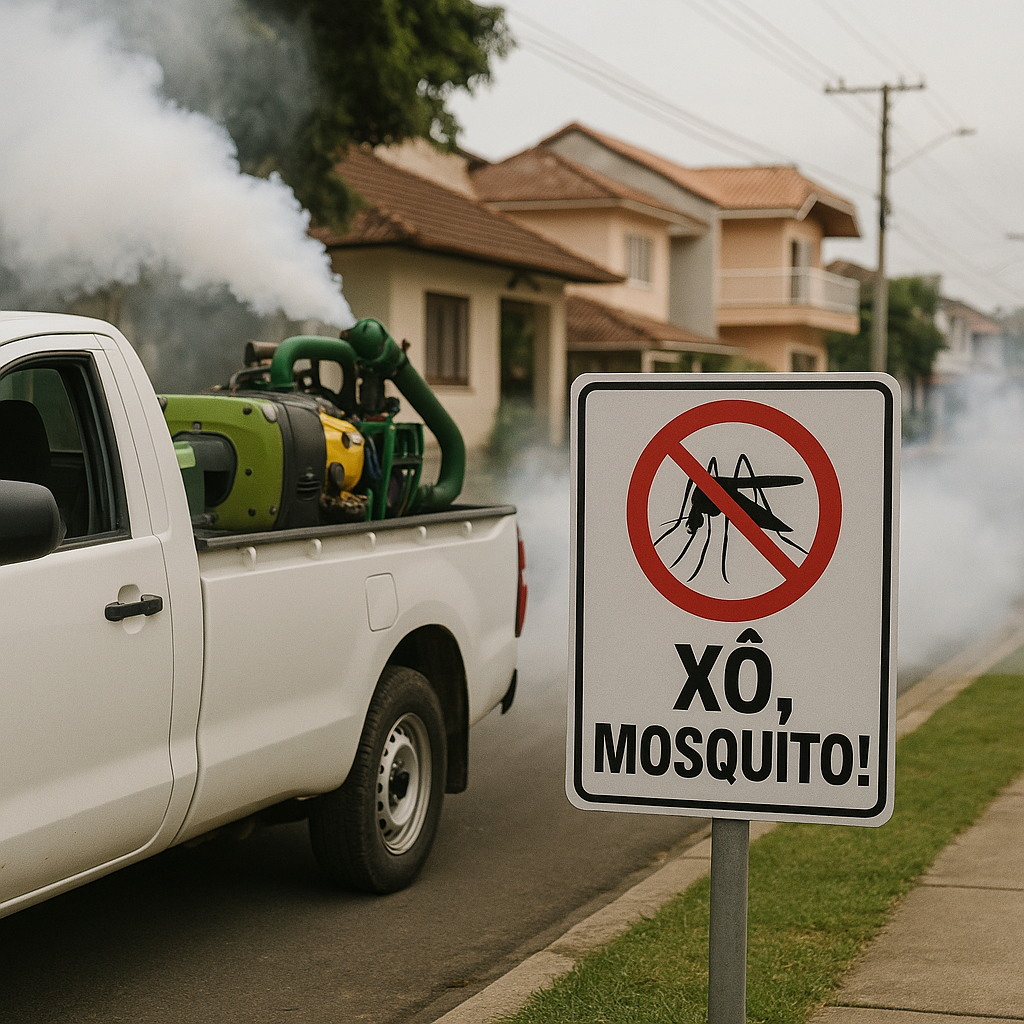 Defesa Civil alerta para fumacê contra dengue em Itapema