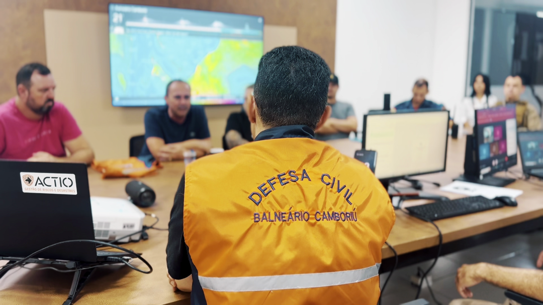 1º Simulado Estadual de Gestão de Desastres reúne diversos órgãos em Balneário Camboriú