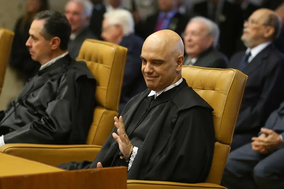 Ministro Alexandre de Moraes, do Supremo Tribunal Federal (STF), durante evento oficial em Brasília. (Foto: Reprodução)