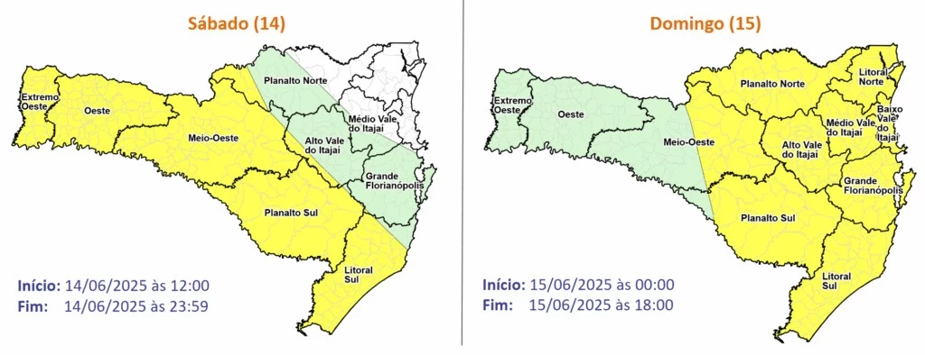 Foto: Divulgação / Defesa Civil de SC