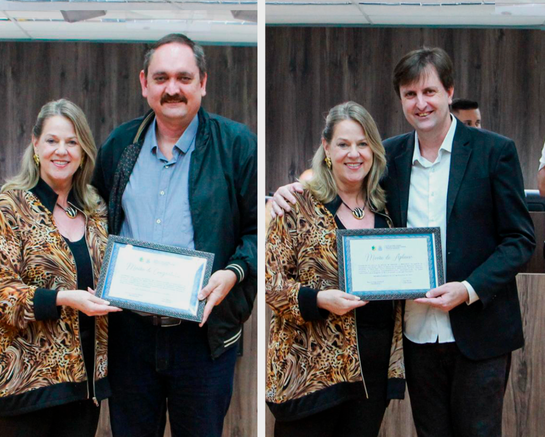 Vereadora Ciça Müller presta homenagens à Igreja Luterana e ao pastor Eloir Ponath em sessão da Câmara