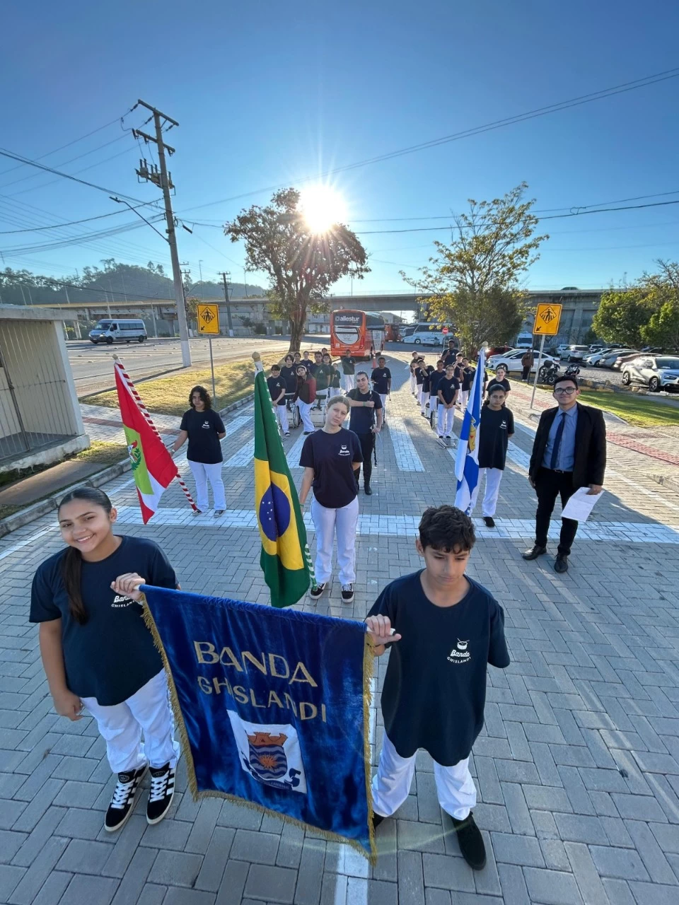 Alunos de Balneário Camboriú se destacam em concurso de bandas e fanfarras