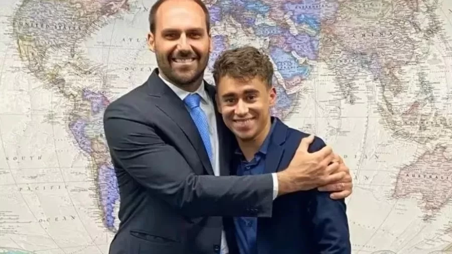 Eduardo Bolsonaro acusa Nikolas de se afastar da pauta bolsonarista