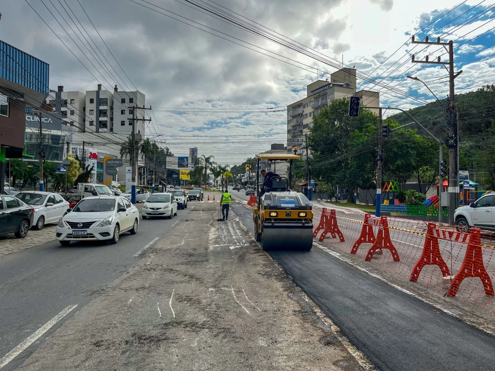 Período de teste das alterações na Avenida do Estado segue até sábado em Balneário Camboriú