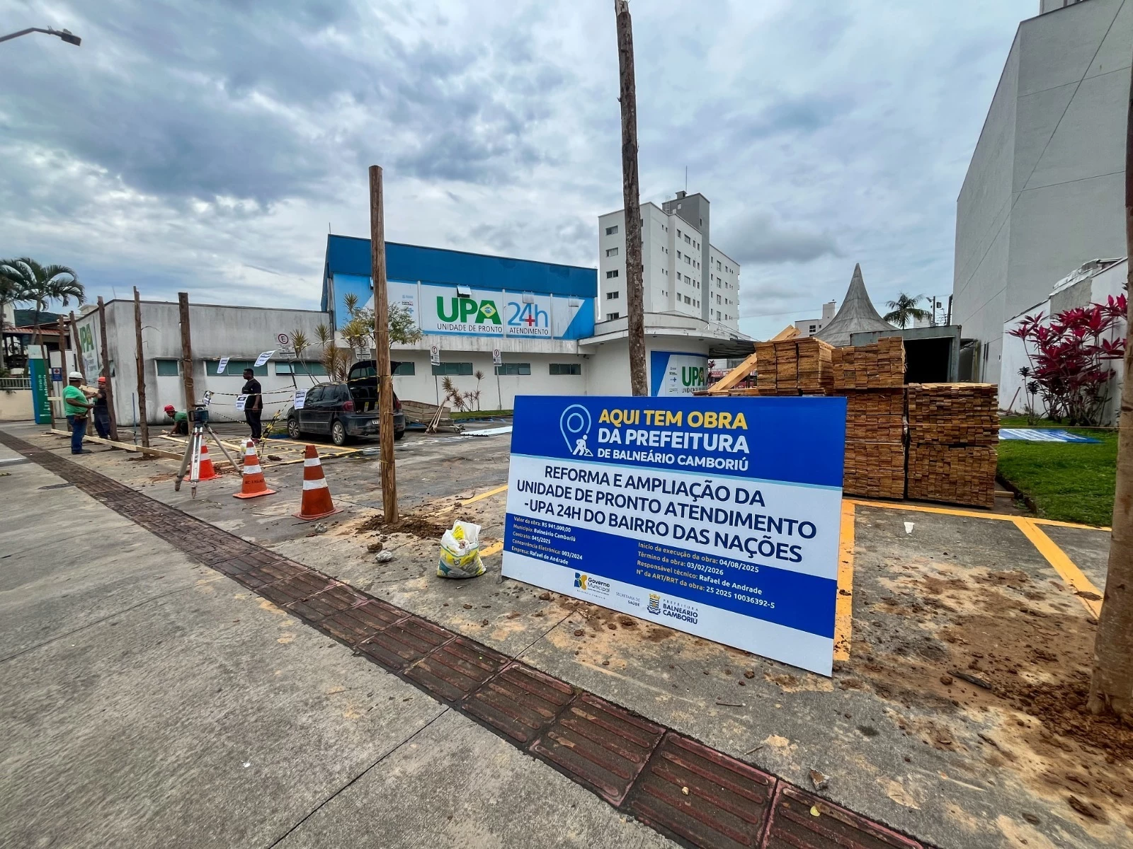 Acesso à UPA das Nações é alterado por causa de reforma em Balneário Camboriú