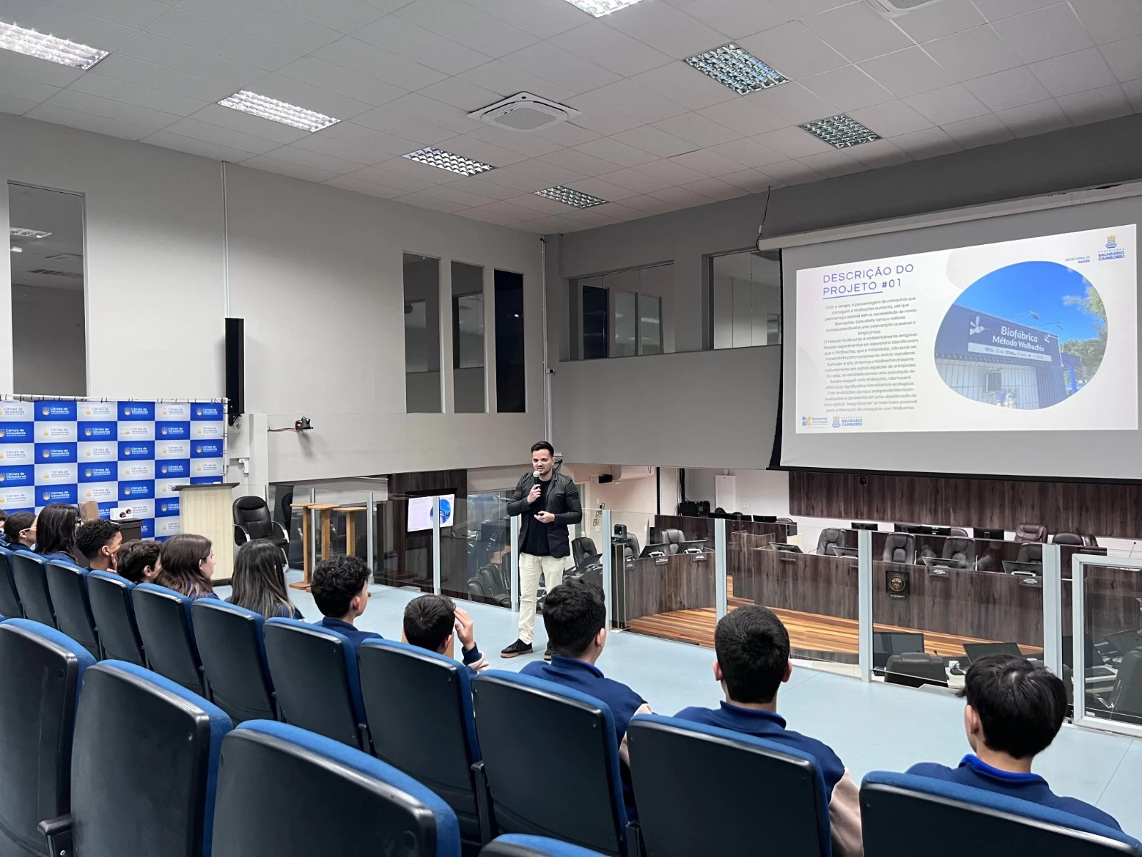 Câmara Mirim recebe palestra sobre método Wolbachia em Balneário Camboriú