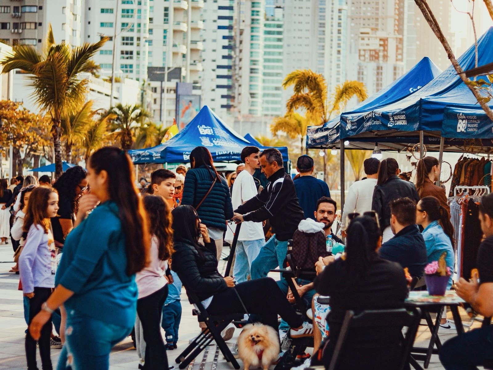 Fundação Cultural testa feira na orla da Praia Central em BC