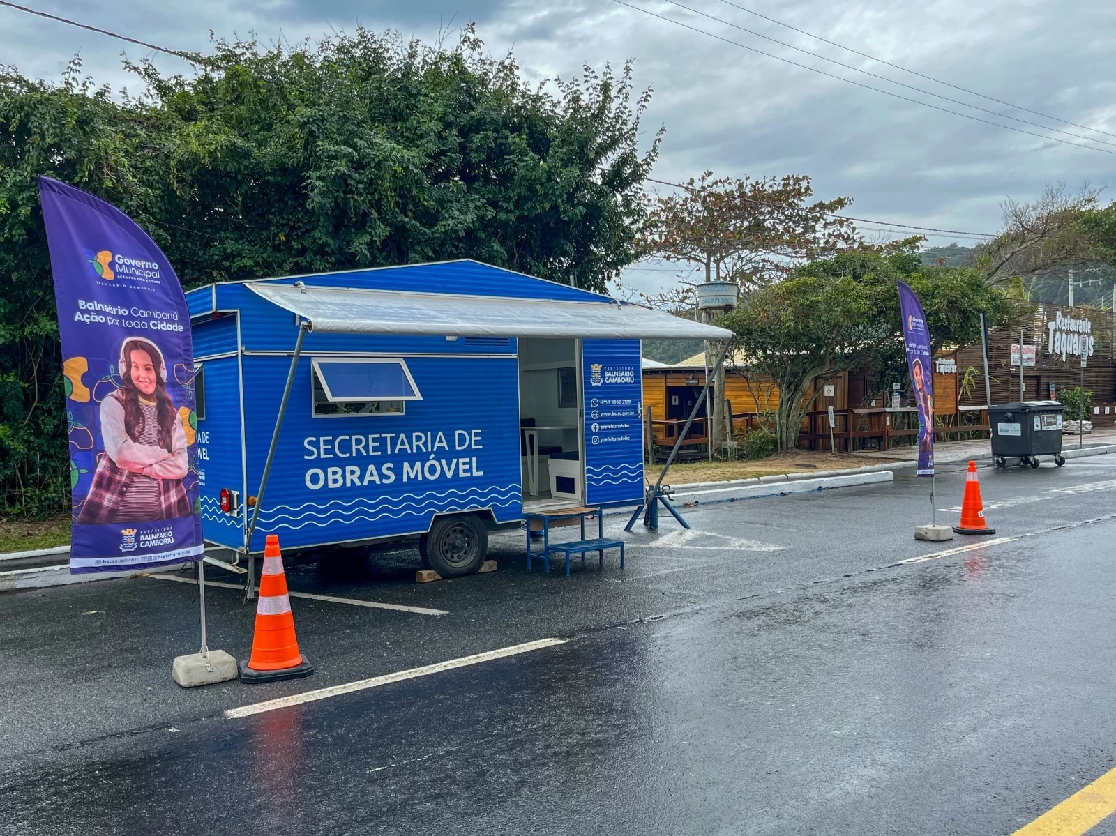 Obras Móvel atende moradores de Taquaras em Balneário Camboriú