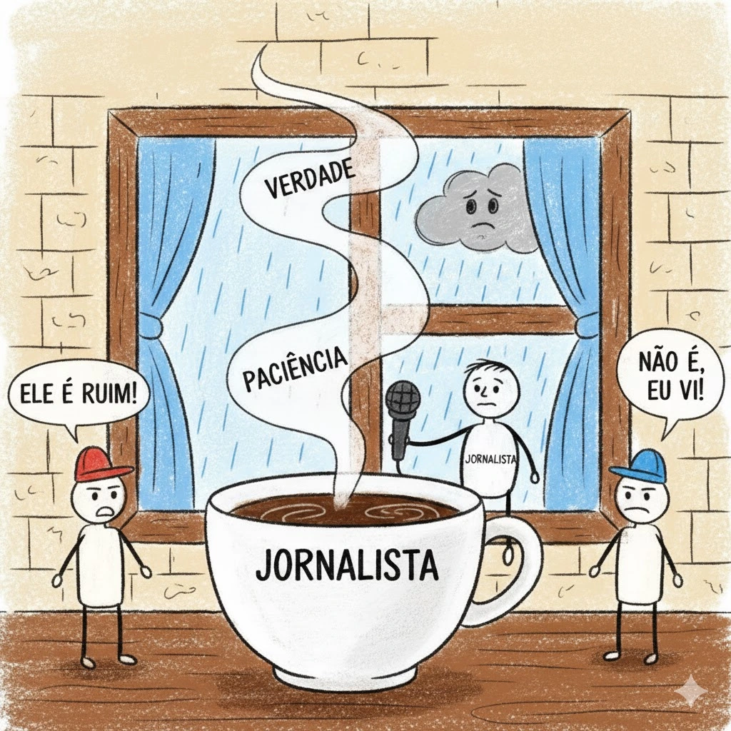 Enquanto o café aquece, a verdade esfria