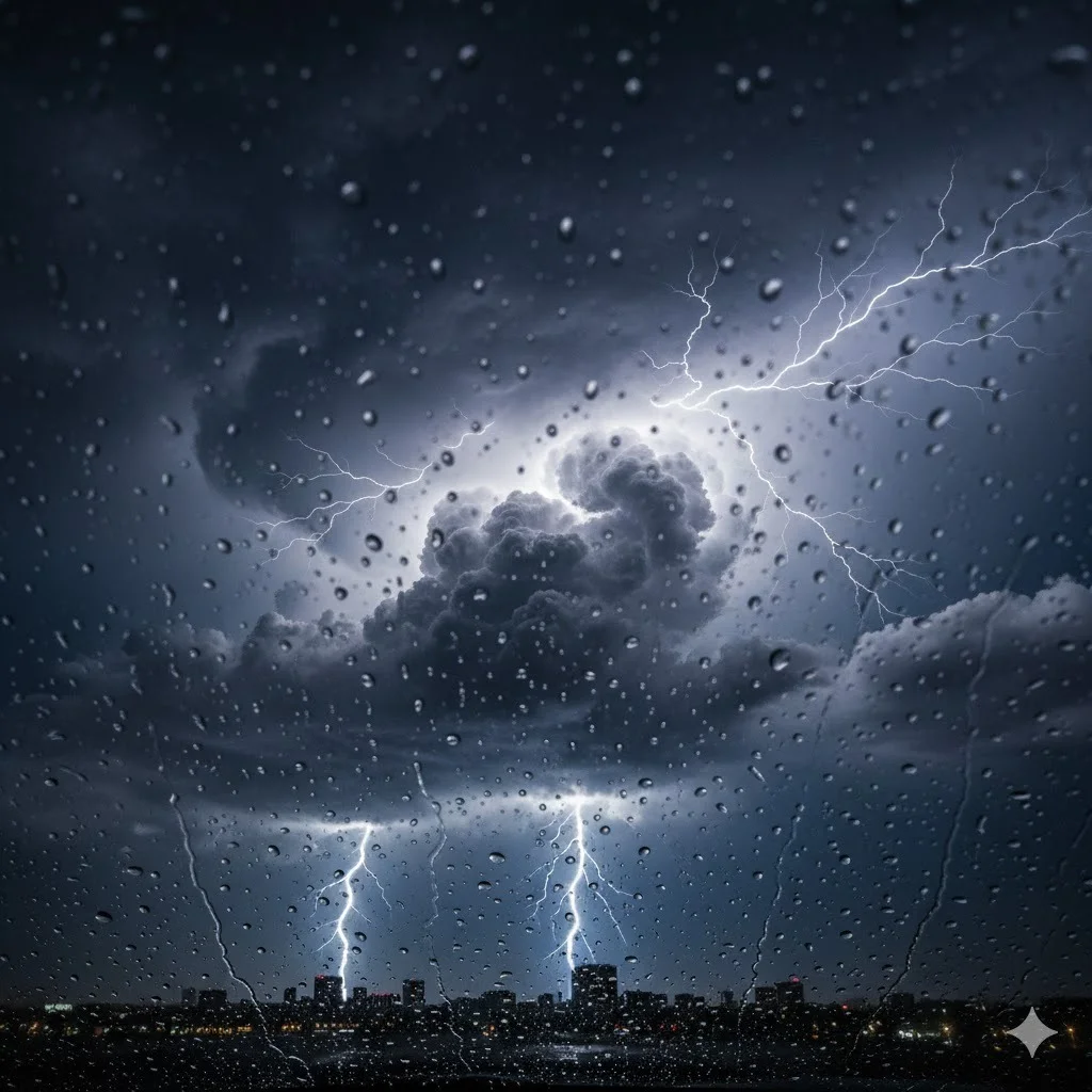 A Defesa Civil de Balneário Camboriú emitiu alerta para temporais nesta segunda e terça-feira