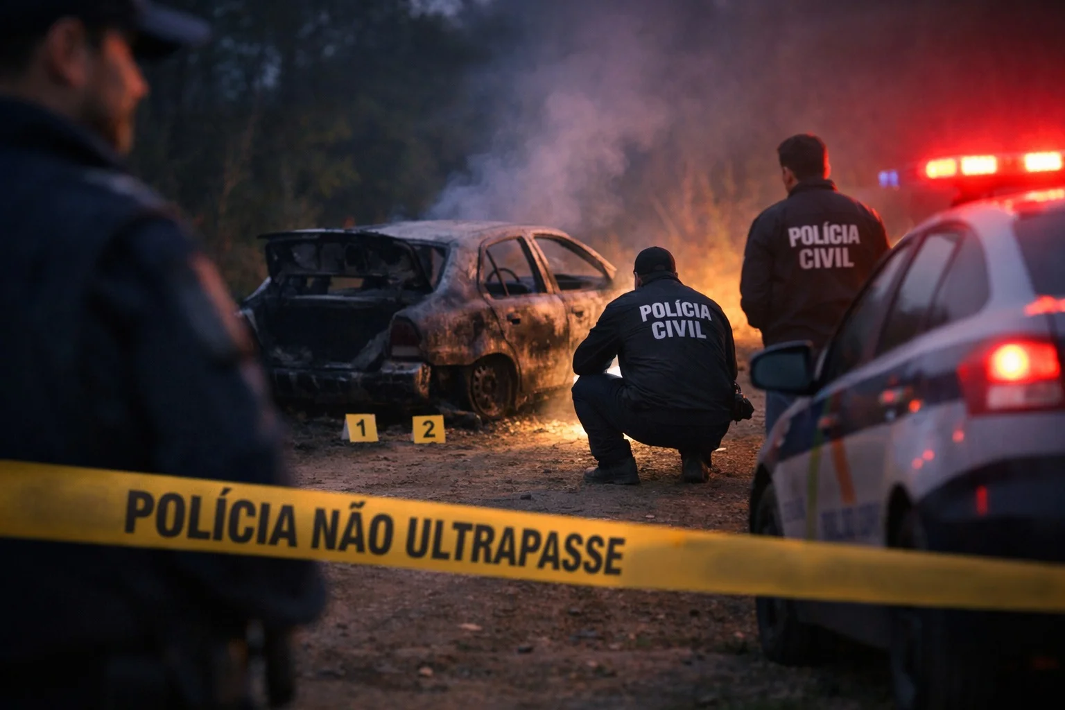 Colombiano sequestrado é encontrado morto em carro queimado em Camboriú