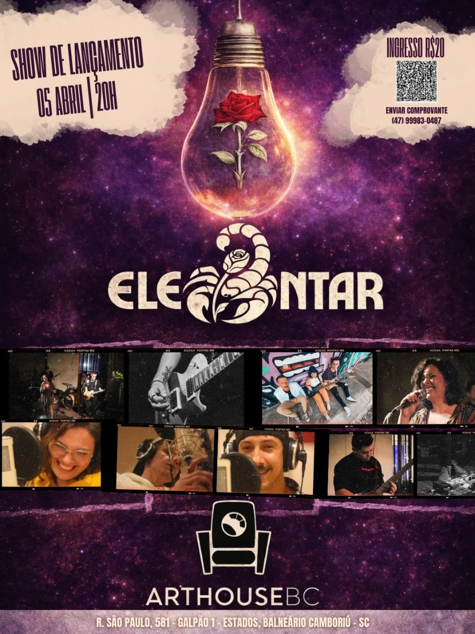 Banda Elementar lança álbum e prepara show especial no ArthouseBC em Balneário Camboriú