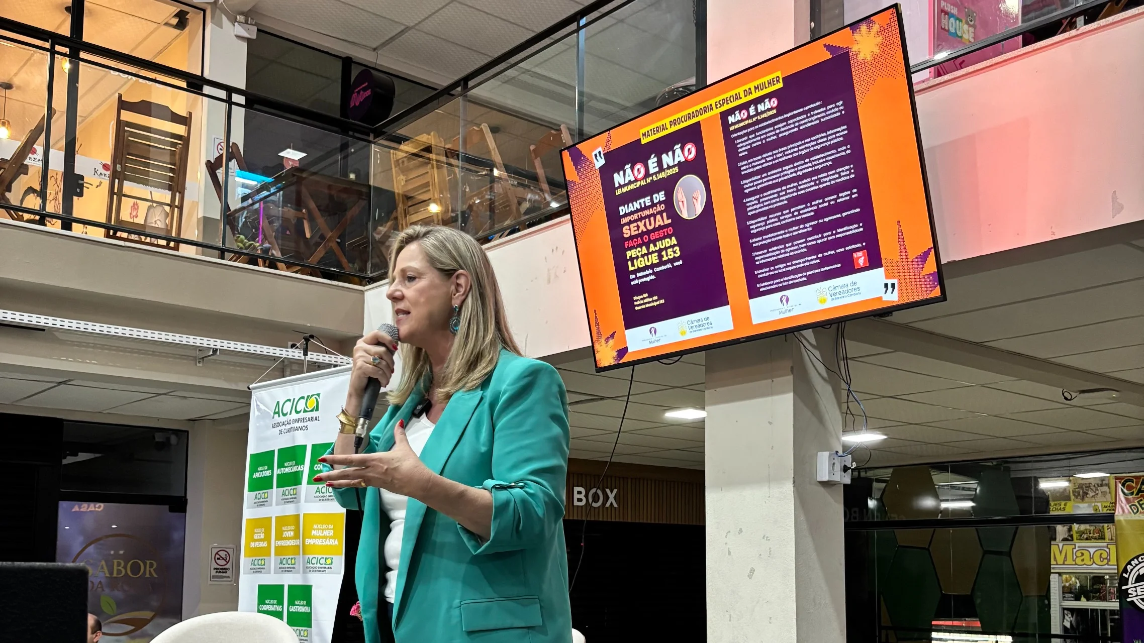 Oeste impactado: Ciça Müller expande Lei “Não é Não” de Balneário Camboriú